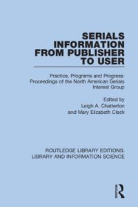 Serials Information from Publisher to User