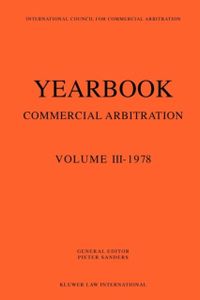 Yearbook Commercial Arbitration: Volume III - 1978