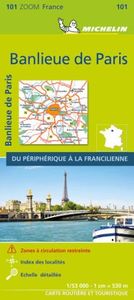 BANLIEUE DE PARIS 2021 (Outskirts of Paris) - Michelin Zoom Map 101