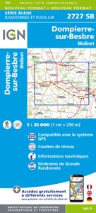 Dompierre-sur-Bestre Molinet 1:25 000