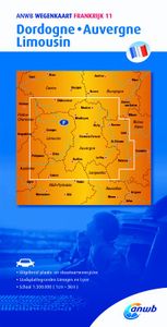 ANWB wegenkaart: Frankrijk 11 Dordogne,Auvergne,Limousin