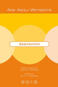 Ars Aequi Wetseditie: Arbitrage/Arbitration 2015