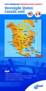 ANWB wegenkaart: Verenigde Staten/Canada 2. Verenigde Staten/Canada zuid