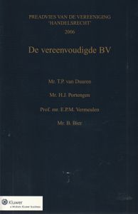 De vereenvoudigde BV - Preadvies 2006