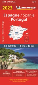 Michelin Wegenkaart 734 Spanje, Portugal 2023
