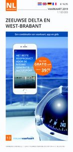 NL Waterland: Vaarkaart Zeeuwse Delta en West-Brabant 2019