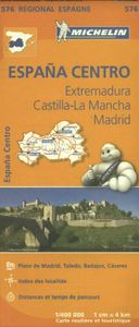 Michelin Wegenkaart 576 Spanje Midden - Extremadura, Castilla-La Mancha