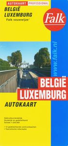 Falkplan: Falk autokaart België-Luxemburg professional   30e druk recente uitgave, schaal 1:250.000