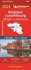 Michelin Wegenkaart 716 België, Luxemburg 2023
