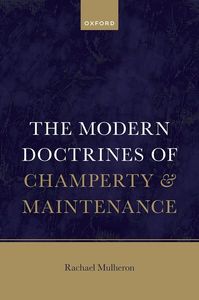The Modern Law of Champerty and Maintenance