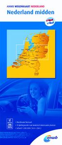 ANWB wegenkaart: NEDERLAND MIDDEN 1:200.000