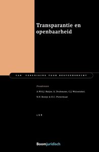 Transparantie en openbaarheid door N.N. Bontje & A. Drahmann & A.W.G.J. Buijze & C.J. Wolswinkel & E.C. Pietermaat