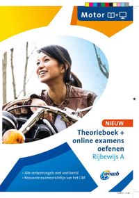 Theorieboek+online examens oefenen Rijbwijs A - Motor